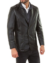 Men Genuine Leather Blazer Sport Coat 52